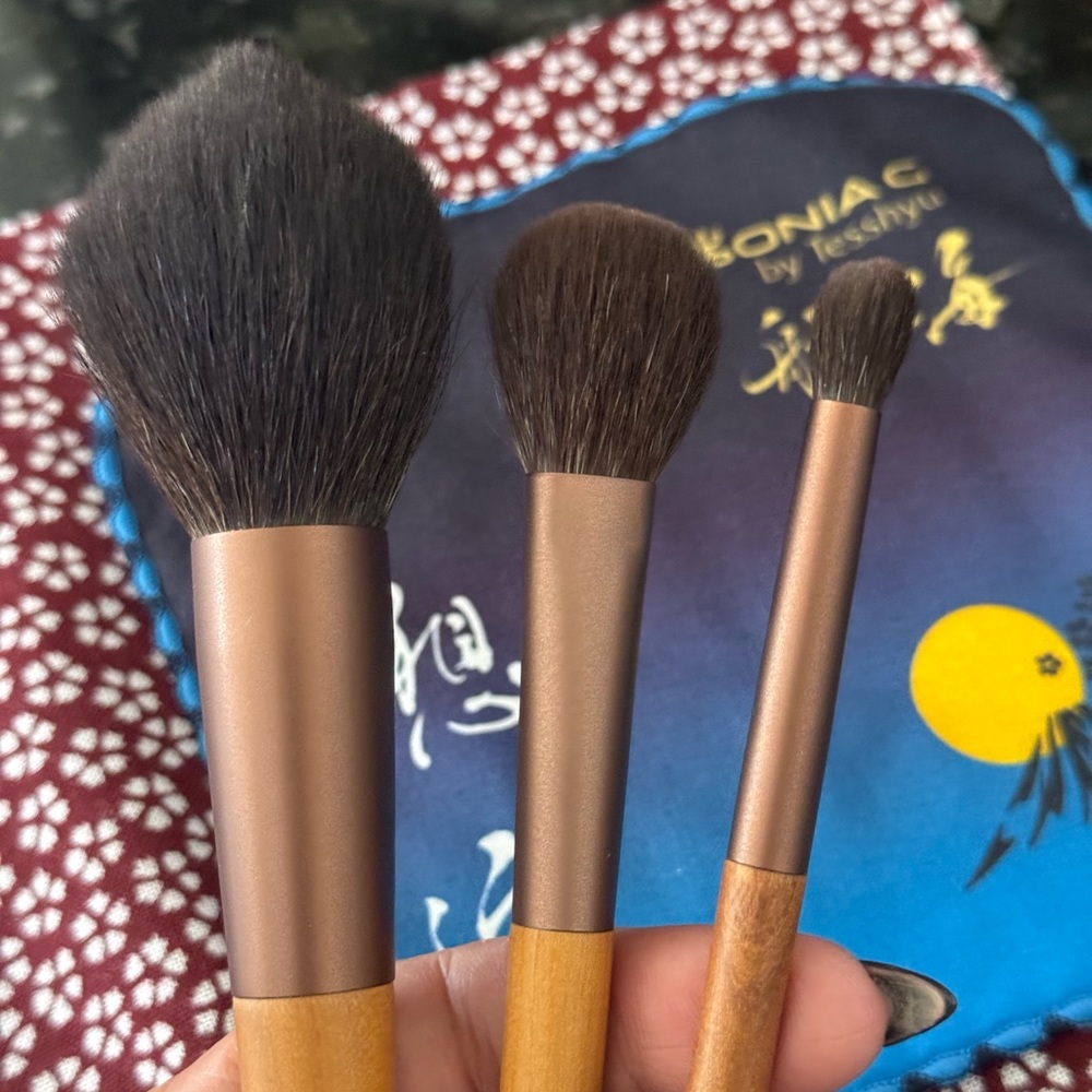 Sonia G. By Tesshyu: The Voyage Set of 3 brushes purchased from Beautylish